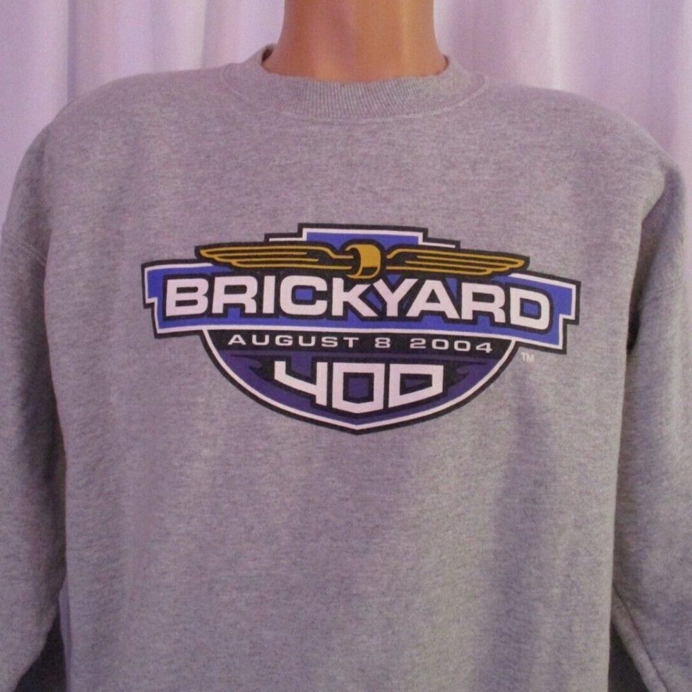 VTG Brickyard Sweatshirt Brickyard 400 2004 Size Large - Picture 2 of 4